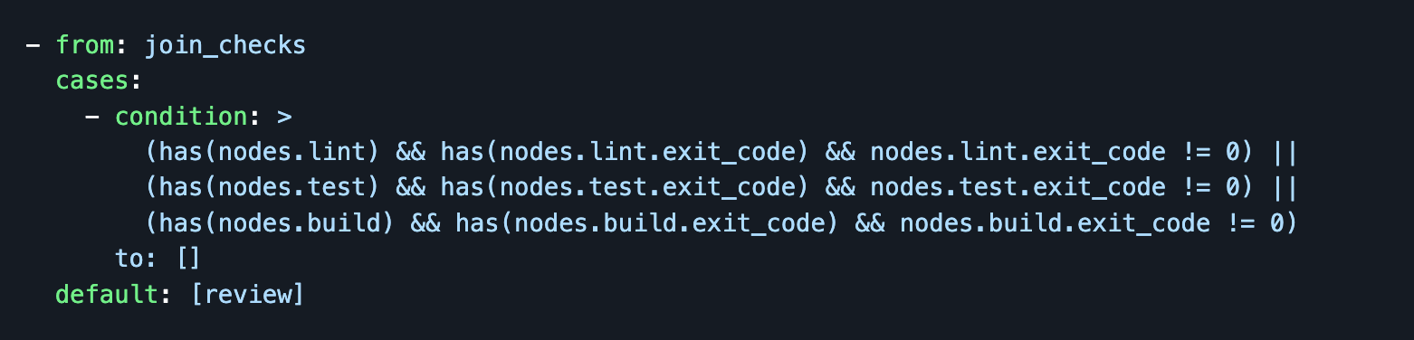 from join checks