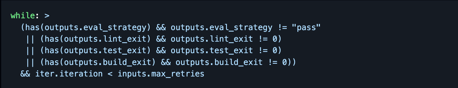 while loop